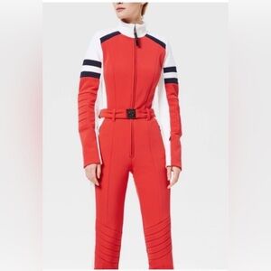 Bogner Orange and White Ski Suit